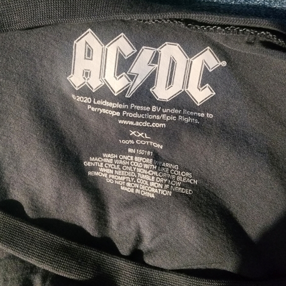 Ac Dc High Voltage Grey Top - Picture 4 of 4